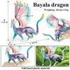 Oenux Mythical Rainbow Pegasus Simulation Animal Figures Model Fairy Tale Fly Horse Action PVC Educational Toys Girl Gift