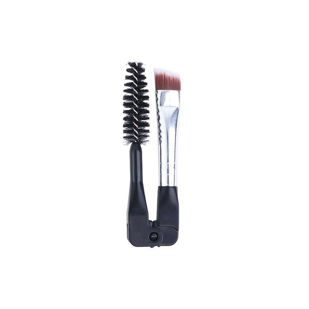 Tool Portable Foldable Eyebrow Brush Mascara Applicator Spoolie Brush Duo Angled Eyebrow Brush