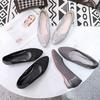 GKTINOO Spring Summer Hollow Genuine Leather Pumps Women Shoes Med Heels Square Heel Mesh Ladies Office Shoes Crystal