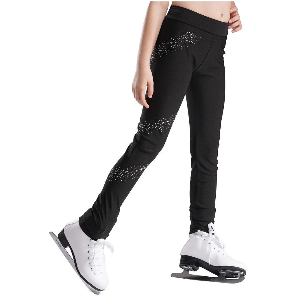 Kinderen Kunstschaatsbroek Meisjes Schaatsleggings Tights Sportleggings Skinny Broeken