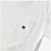 Needles Ot262 A White Poly Jersey Mens Short Sleeve Tee
