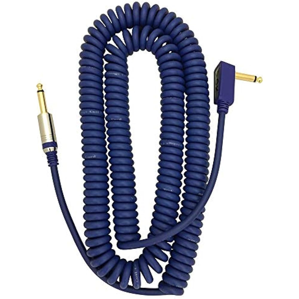 VOX (Vox) VCC90 Vox Cable Guitar & Bass Shield Curl Cord Type 9m Long Blue