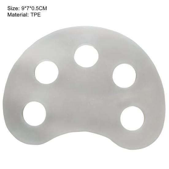 1Pair Piano Finger Strengthener Half Moon Shape Comfortable To Grip TPE Piano Hand