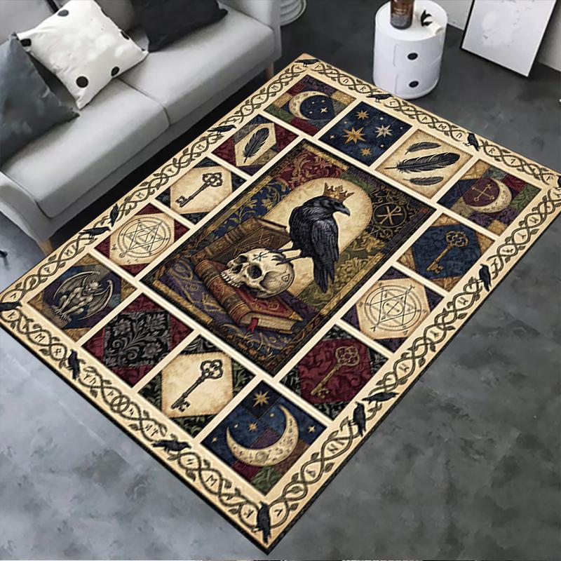 

2025 New Crow Carpet Rug for Living Room Bedroom Home Sofa Decoration,Kids play Non-slip Floor Mat48 40x60cm( 15x23in )