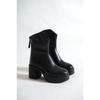 Platform Heeled Back Zipper Women's Boots