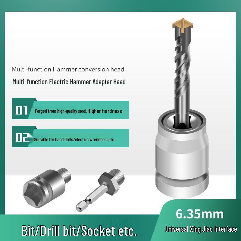 Multifunctional Electric Wrench to Hammer Drill Bit Adapter