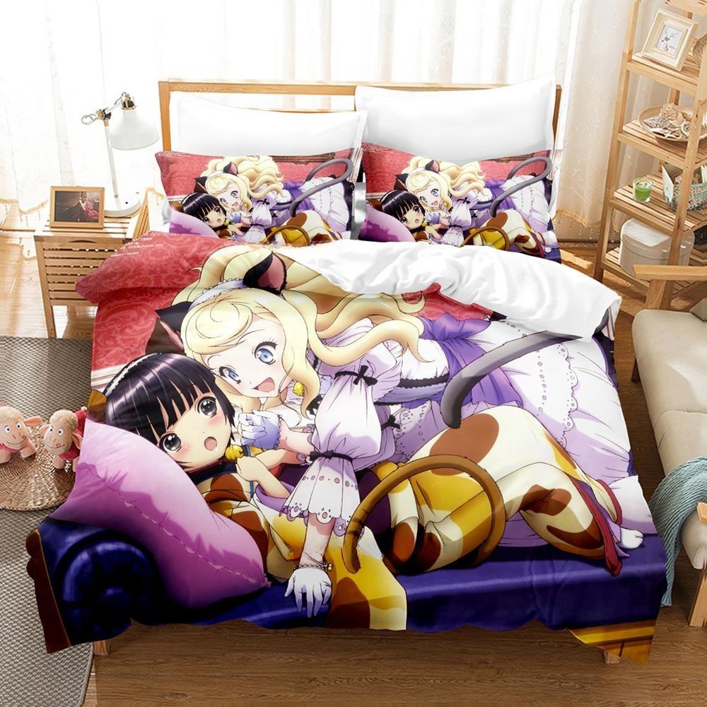 3D Anime Croisée In A Foreign Labyrinth Bedding Set Single Twin Full Queen King Size Bed Set Adult Kid Bedroom Duvetcover Sets