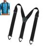 Bretelles pour Hommes avec Crochets Pivotants pour Jeans de Travail pour Hommes Dos en Y Réglables Élastiques Bretelles de Pantalon Boucle de Ceinture Sangles Élastiques