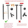 Upgraded Nylon Universal Cable Tie Buckles, Heavy Nylon Zip Ties Holders Plastic Cable Ties Tool Fasteners Car Body 50/100Pcs