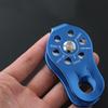 Aluminum Alloy Fixed Single Pulley Great for Rappelling Tree Climbing Strap