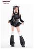 Girls' Trendy Sequin Rhinestone Dance Set: Long Sleeve T-Shirt and Pants for Street Dance Performance