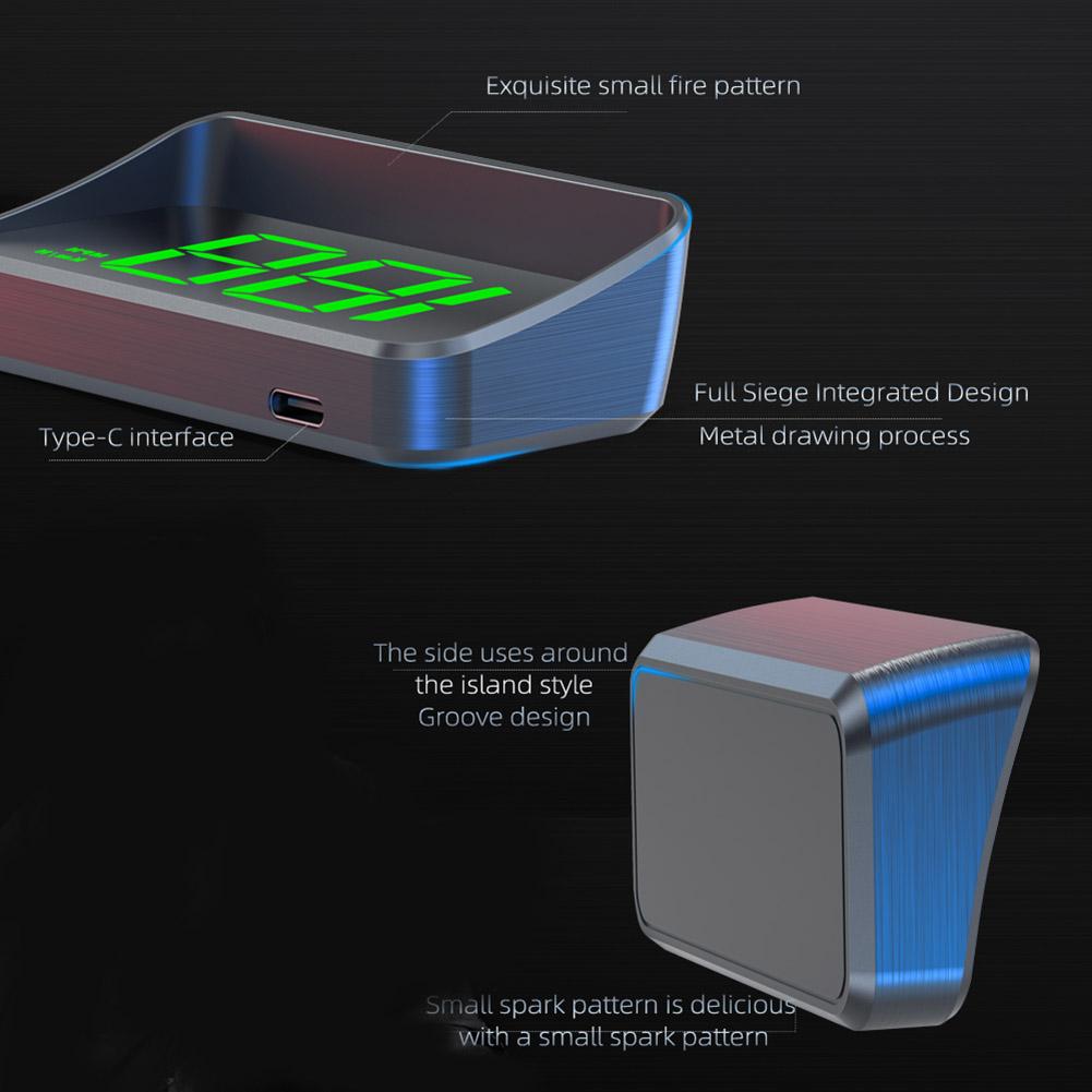 Car Head Up HD Display GPS Speedometer KMH MPH Speed Meter Digital HUD Windshield Projector Auto Electronics Accessories