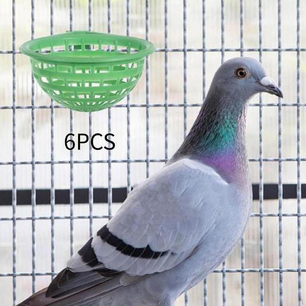 6er Pack Vogelnestbehälter für Tauben, Runde Aufbewahrung Zucht