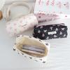 INS Bow Print Pencil Case Large Capacity Student Stationery Storage Bags  Back to School Gifts