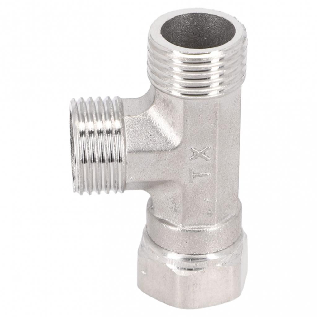 Silver T Adapter 3Ways Valve For Diverter Bath Toilet/Bidet Sprayer Shower Head