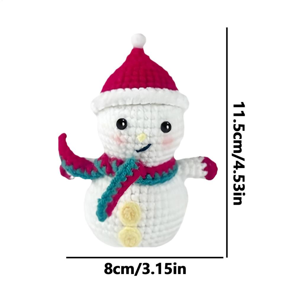 Knitting Kit Knitting Accessories With Yarn Hook Pre-Started Crochet Start Kit For Teens Women Men Home Relaxation Holiday