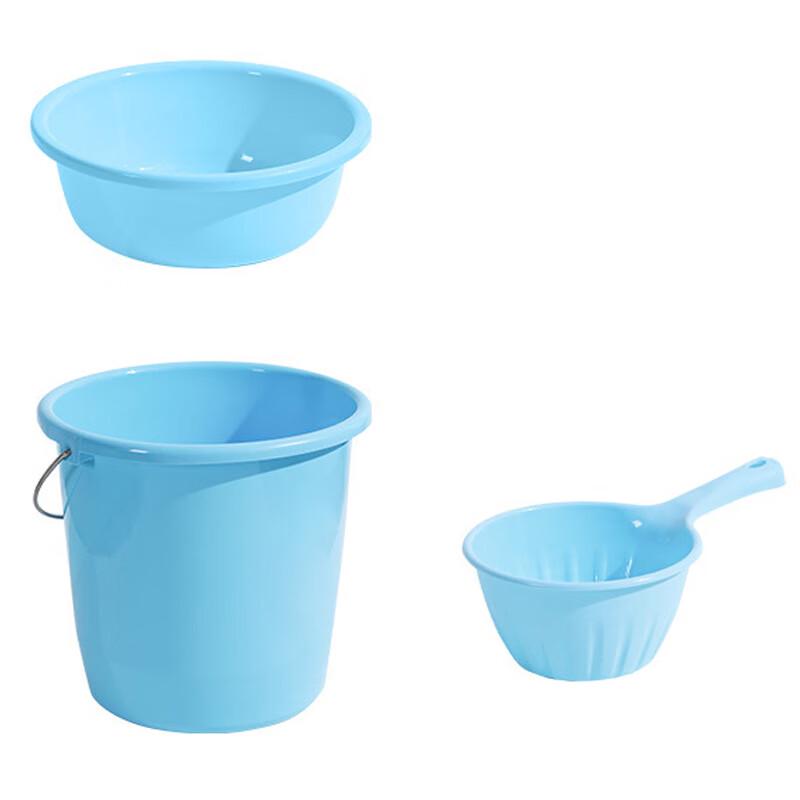 KODENOR Portable Water Bucket, Basin & Ladle Set