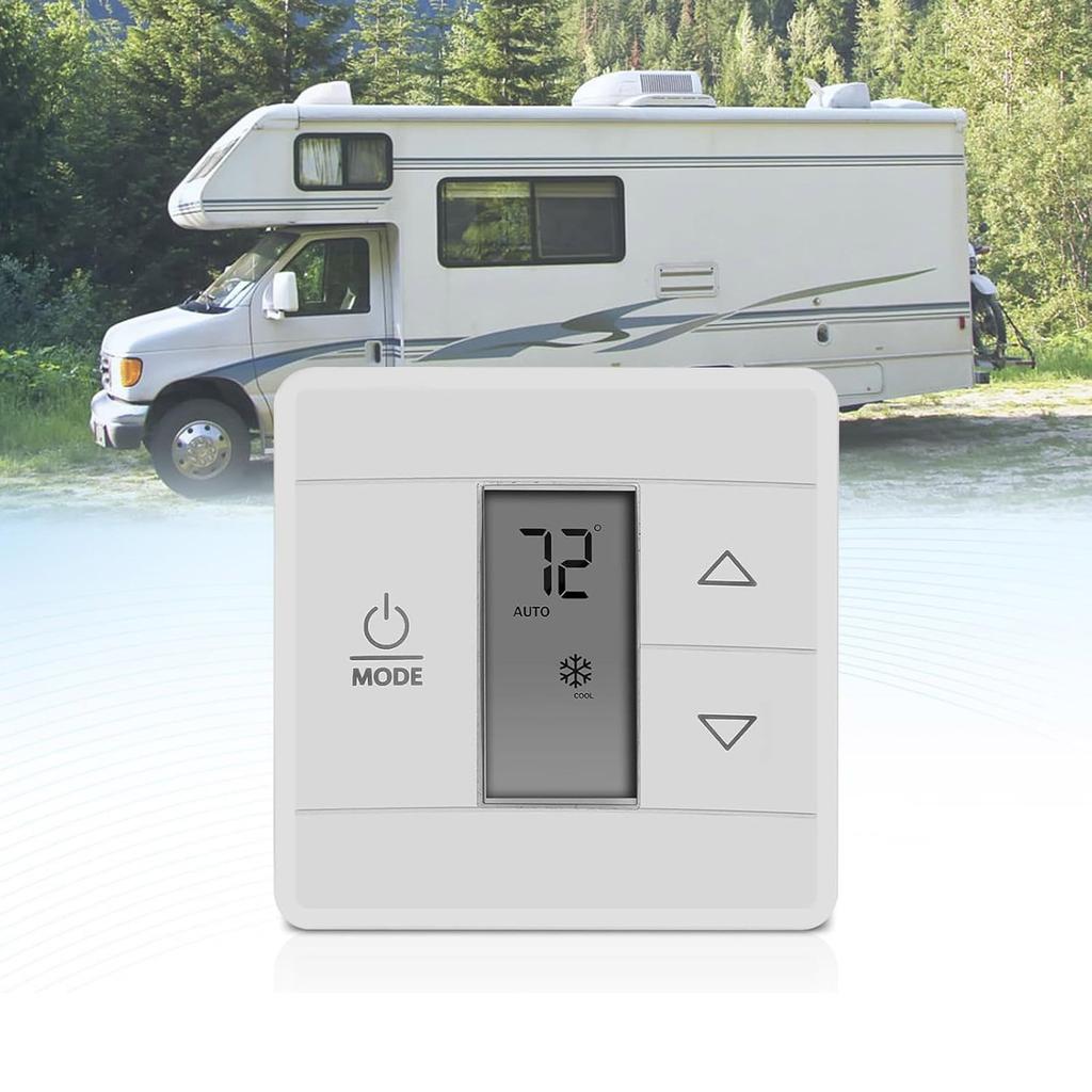3316250.712 Wall Thermostat for Air Conditioner Digital Temperature Backlight Display Cool/Furnace/Heat Strips