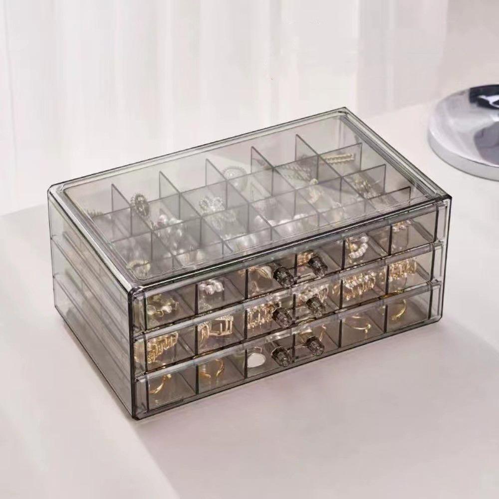 Acrylic Jewelry Sorting Box Drawer Style Earring Storage Box  Ring Earring Necklace