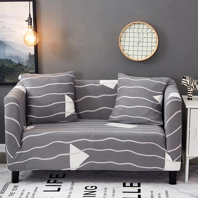 Stretch Slipcovers Latest All -Wraped Couch Cover 1 2 3 4 Seat Furniture Protector Sectional Chaise Longue Armchair Case