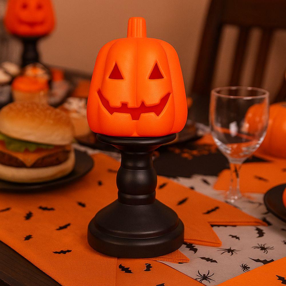 Spooky Eyeball Pumpkin Candle Holder Black Cat LED Pumpkin Light Yard Decor