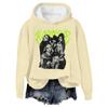 Damenmode Lässig Langarm Locker Bedruckter Pullover Sport Langarm Kapuzensweatshirt