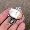 Scolecite, Morganite Gemstone 925 Sterling Silver Jewelry Pendant 2.09" KKG-313