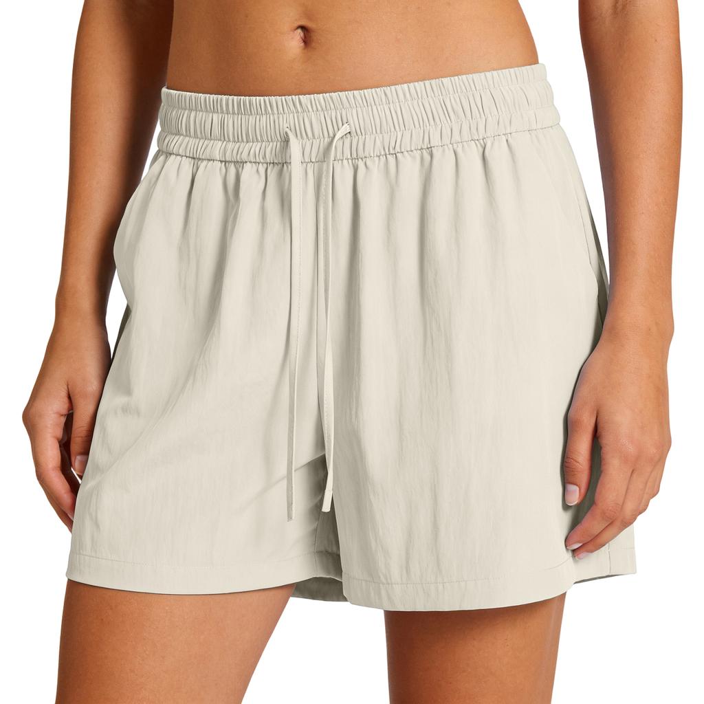Women’s Relaxed Fit Elastic Waist Shorts with Drawstring Casual Lightweight Soft Fabric Loose Fit Design for Everyday Wear