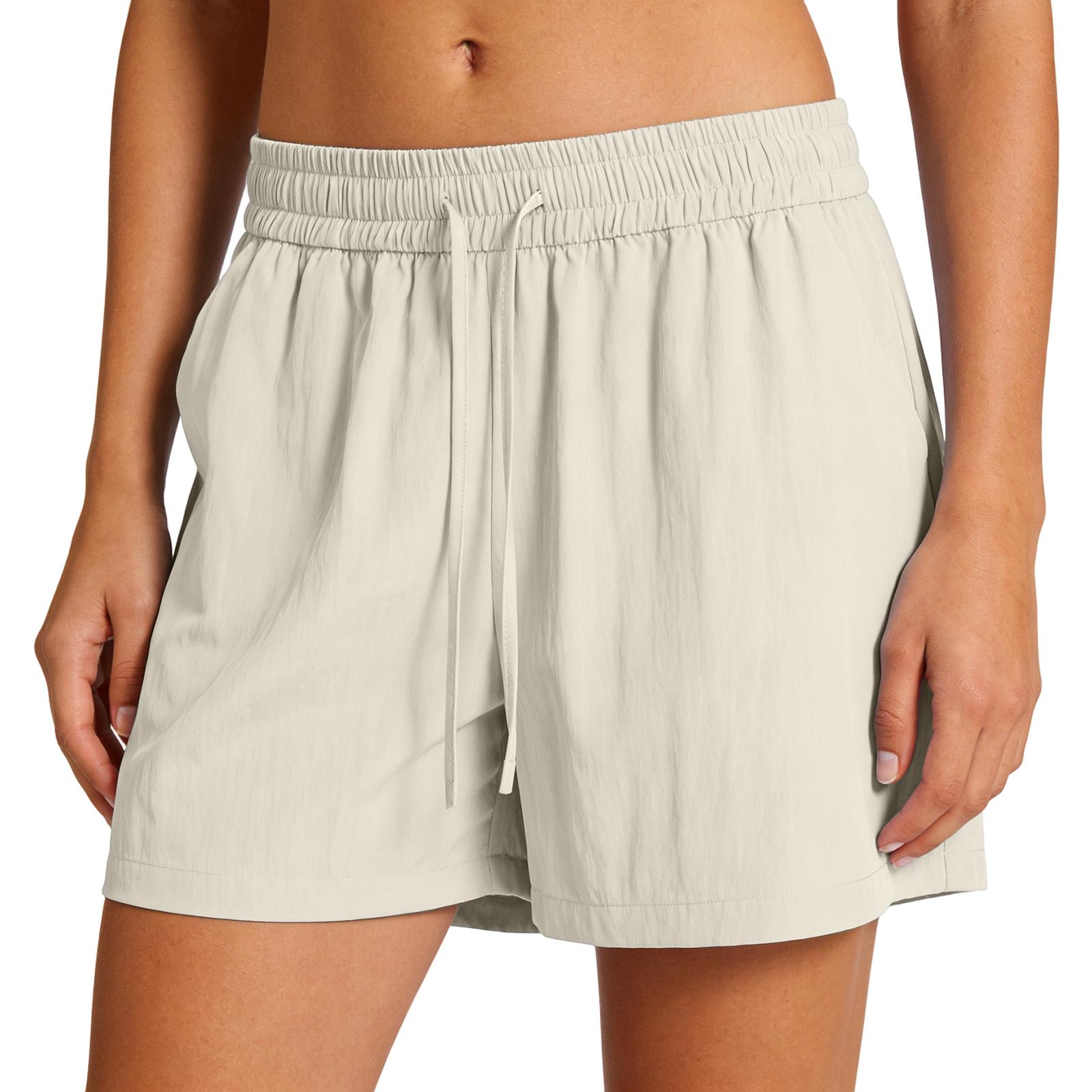 

Women s Color Casual Fashion Drawstring High Waist Wide Leg Shorts L