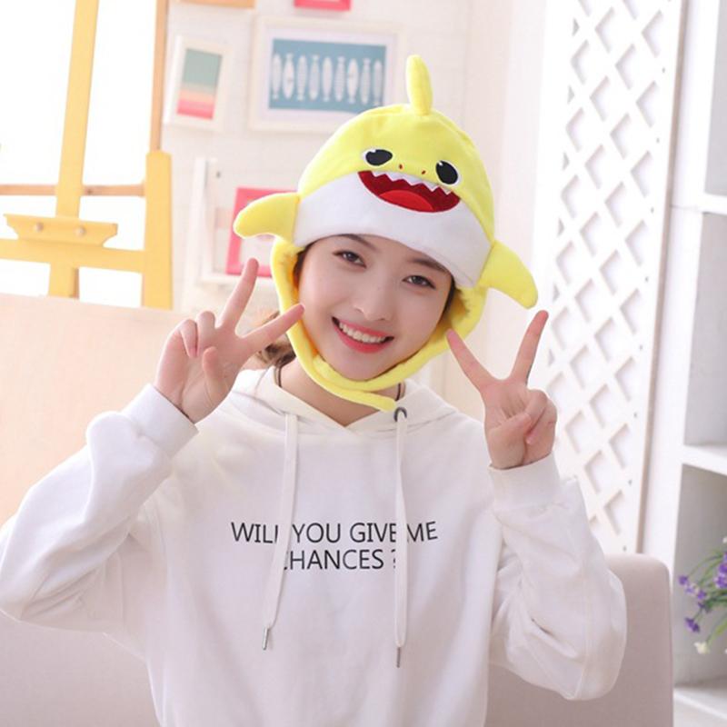 Mignon Bonnet Court en Peluche en Forme de Requin Accessoire Photo Chapeau de Costume