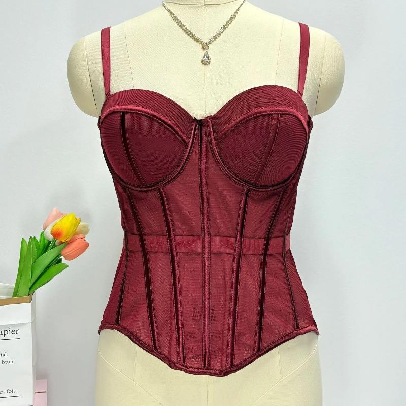 Netz Sexy Taillierte Dame Elegant Formgebend Damen Bustier Mädchen Schlank Abendmode Crops Dame Kurzer Body Shaper