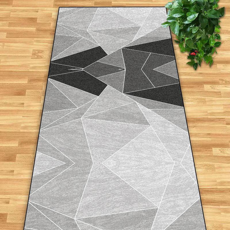 Modern Home Long Corridor Carpet Geometric Hotel Lobby Passageway Runner Rugs Villa Stairway Entryway Non-slip Mats Customizable