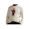 Polo Ralph Lauren Spring Summer New Year Collection Solid Color Bear Pattern Printed Crew Neck Long Sleeve Sweatshirt MNPOKNI16824134-NATURAL