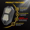 4PC 18LED Car LED Rock Light 12V 24V LED Underbody Light for Vehicle Off-Road  Van Lorry RV Atmosphere Light Warning Signal Lamp