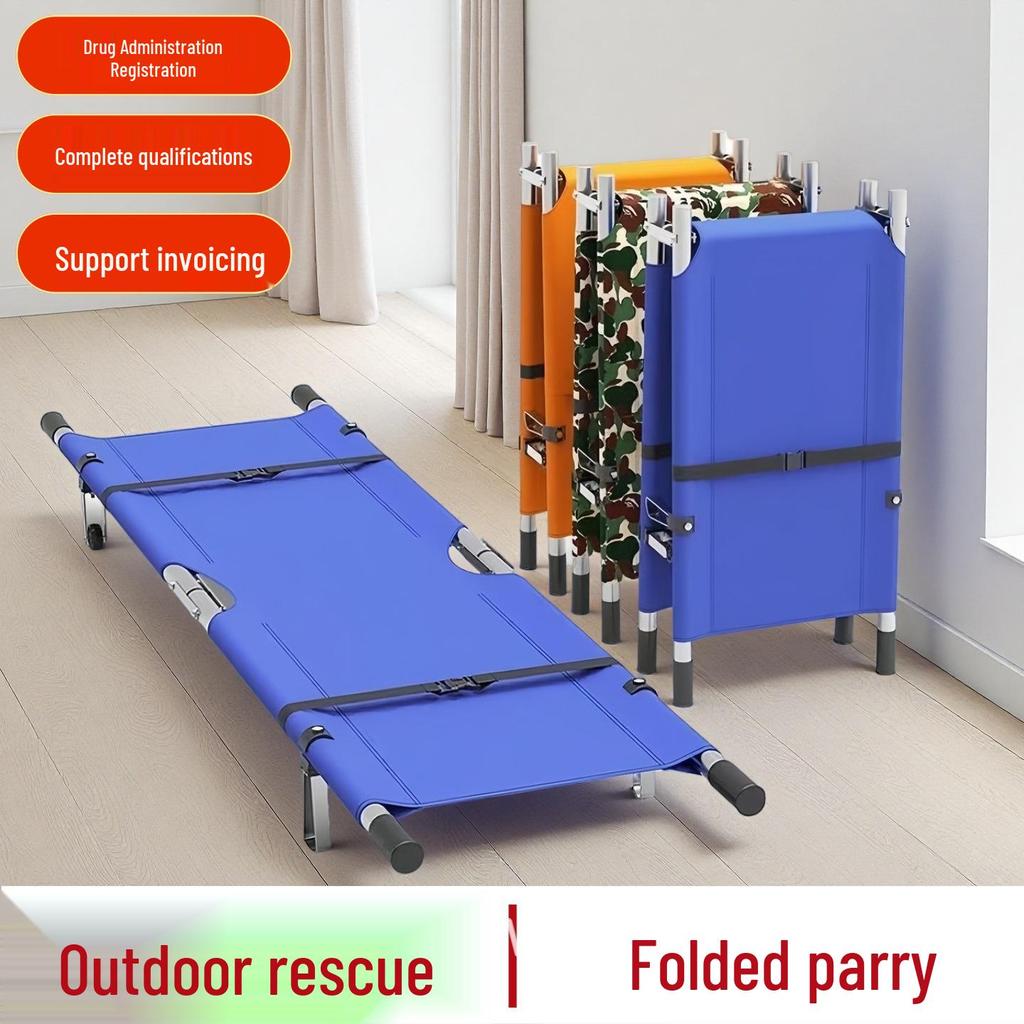 Folding Aluminum Alloy Emergency Rescue Stretcher for Home, Hospital, and Fire Department Use