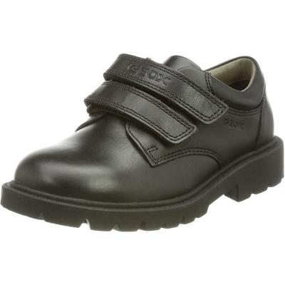 Boys Shaylax Double Row Leather School Shoes