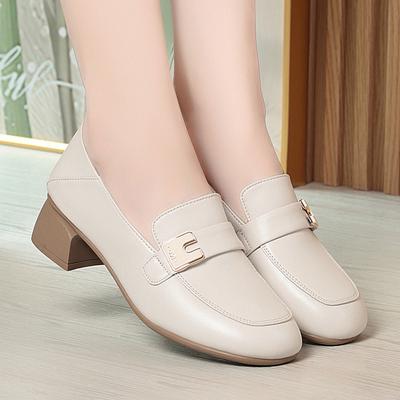 Modne buty damskie AIYUQI Jesień 2025 Nowe Skóra naturalna Damskie buty biurowe Duży rozmiar Antypoślizgowe Buty dla mamy