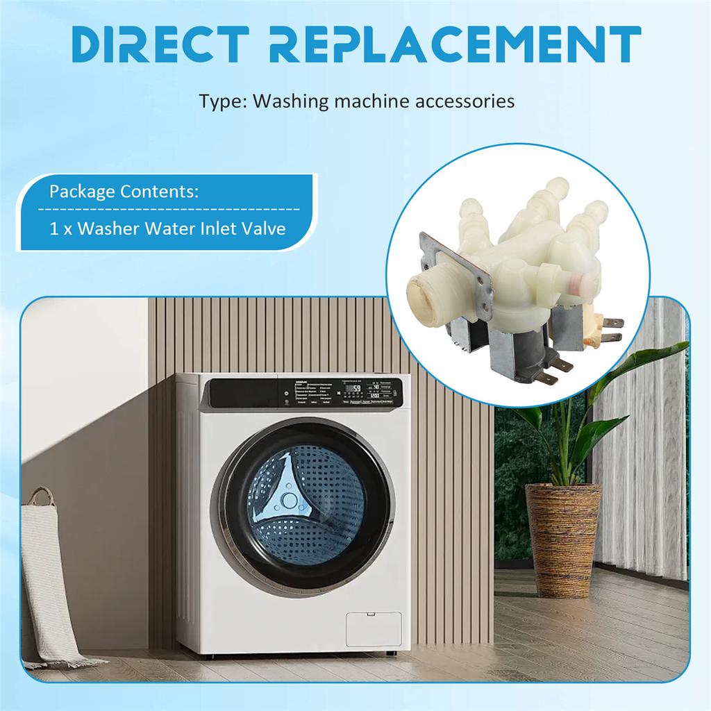 Water Inlet Valve for LG Washing Machine 5220FR2008M Water Inlet Solenoid Switch 33890096 Replacement Parts