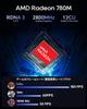 AOOSTAR Mini PC GEM10 Ryzen 7 Ideal for Office Three EGPU Triple Dual Nearly PD Power USB LAN X WiFi BT 7840HS, Use, 6400MT/s High-Speed, M.2 SSDs,