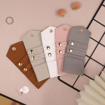 Mini Ohrring Ring Organizer Mikrofaser Leder Halsketten Verpackungsbeutel Niedliche Schmuck Aufbewahrungstaschen