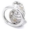 FRRK-12 Stainless Steel Cock Cage Comfortable Chastity Device Penis Lock Sex Tool BDSM with Accessories for Man