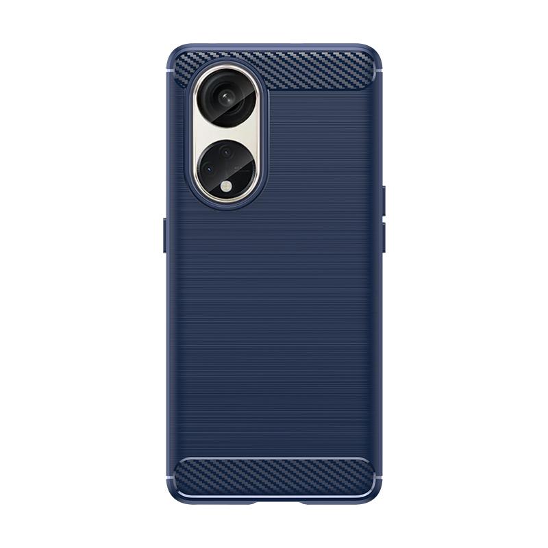 

Чехол-накладка для Reno 8T 5G OPPO Reno 8T Reno8 T 5G Capas Новый телефон Бампер Задняя часть Ударопрочный Мягкий ТПУ Углеродное волокно Fundas Reno 8T 5G For Reno 8T 5G синий