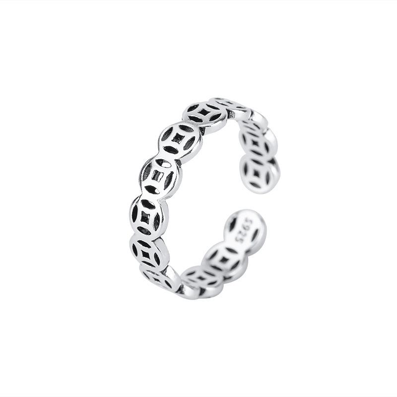 Men’s S925 Silver Index Finger Ring - Trendy Niche Style, Internet Celebrity-Inspired, Simple Yet High-End.