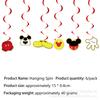 Mickey Mouse Birthday Theme Party Supplies Mickey Mouse Party Decorations Banner Flag Paper Plate Paper Cup Tablecloth