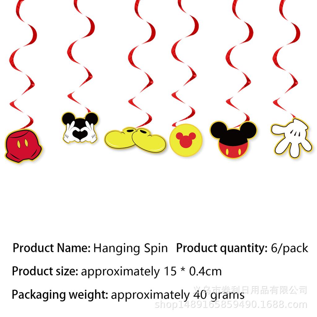 Mickey Mouse Birthday Theme Party Supplies Mickey Mouse Party Decorations Banner Flag Paper Plate Paper Cup Tablecloth
