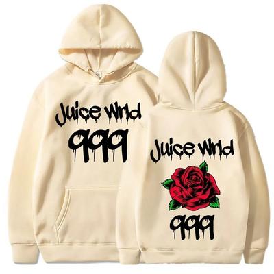 Juice Wrld Hip Hop Pop Singer Street Fashionable Men's Autumn and Winter Comfortable Hooded Sweatshirt and Casual Sweatshirt