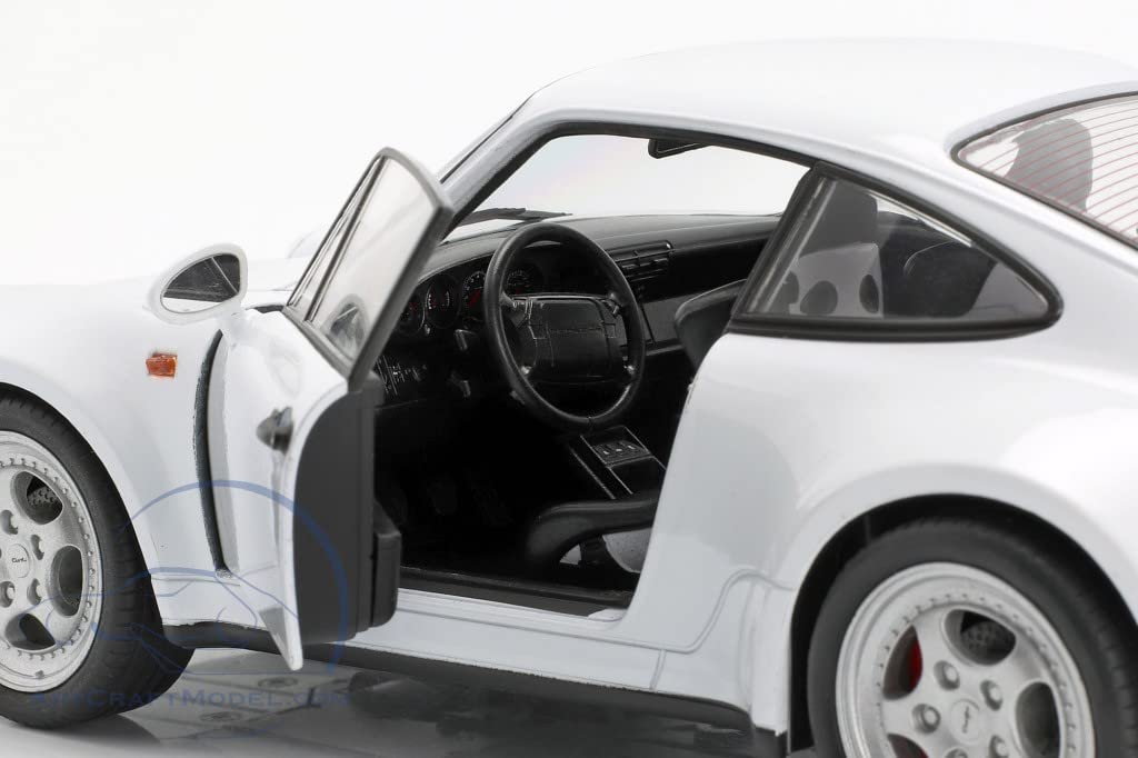 Willy 1/18 Scale Porsche 911 (964) Turbo (White) Diecast Model Car