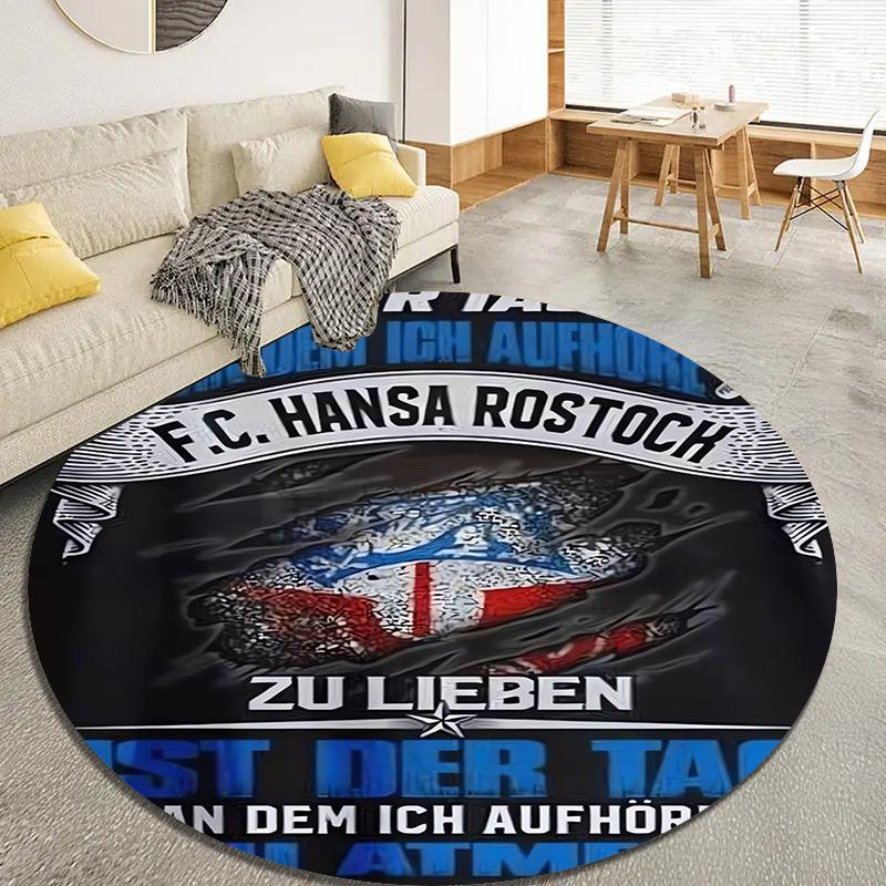 

Fc Hansa Cool Round Area Rug,Carpet Rug for Living Room Bedroom Sofa Playroom Decor,Non-slip Floor Mat Q0013 100cmx100cm