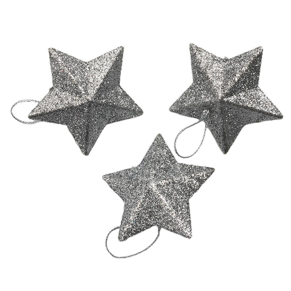 Kleiner hängender Anhänger Goldener Stern Weihnachtsstern Pentagramm für Weihnachtsdeko