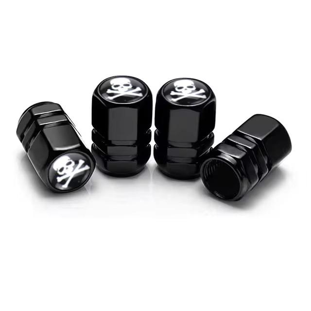 4pcs Aluminum Alloy Car Wheel Tire Valve Caps Tyre Rim Stem Covers Dustproof Tire Cap For Honda Toyota Seat VW Ford Accessories BT1